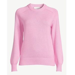 Womens Fuchsia Crewneck Sweater